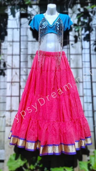 PINK "Luxe GOLD" Trim Padma Skirt