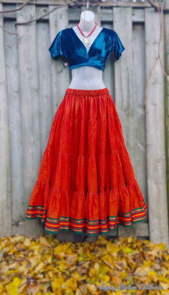 Iridescent Burnt Orange Padma Skirt