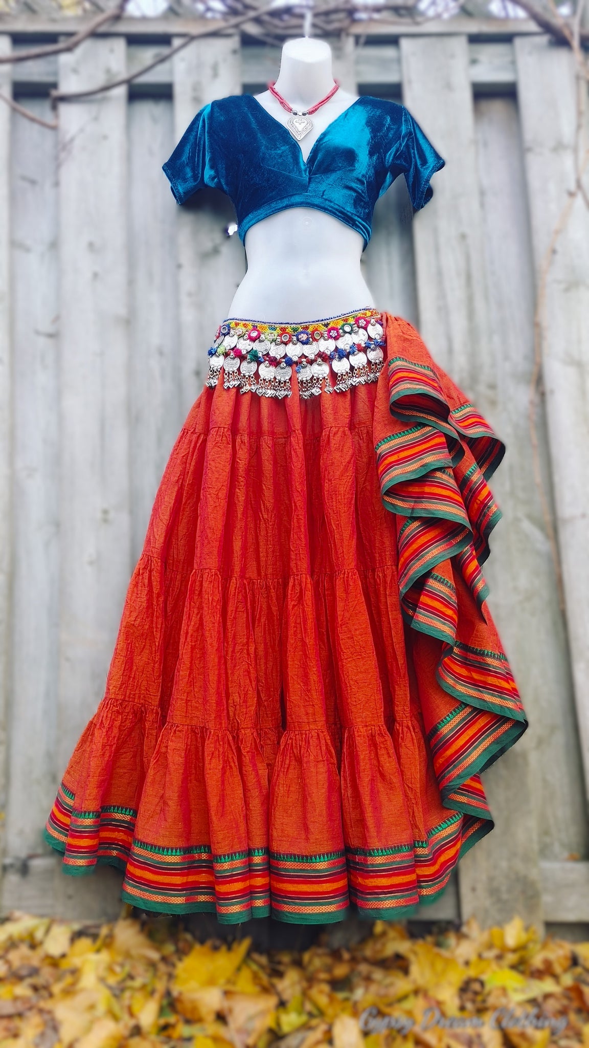 Iridescent Burnt Orange Padma Skirt