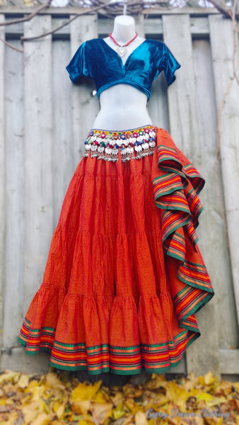 Iridescent Burnt Orange Padma Skirt