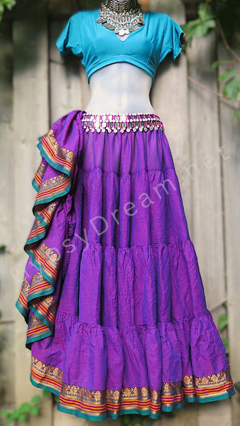 Iridescent Violet Padma Skirt