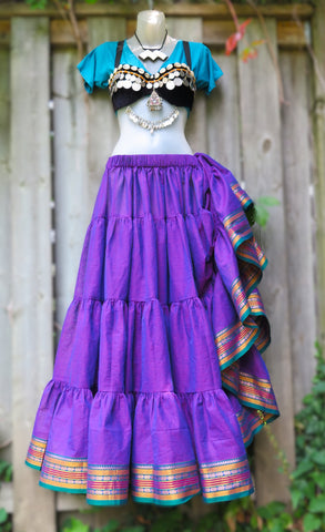 Iridescent Violet Padma Skirt