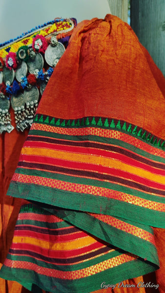 Iridescent Burnt Orange Padma Skirt