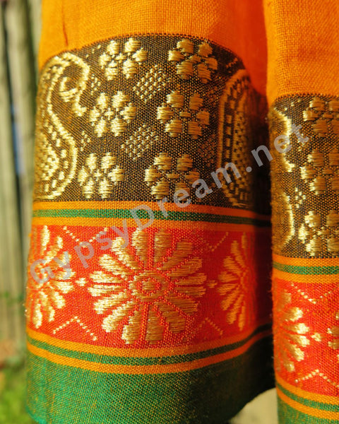 Marigold Daisy~Paisley Trim Padma Skirt