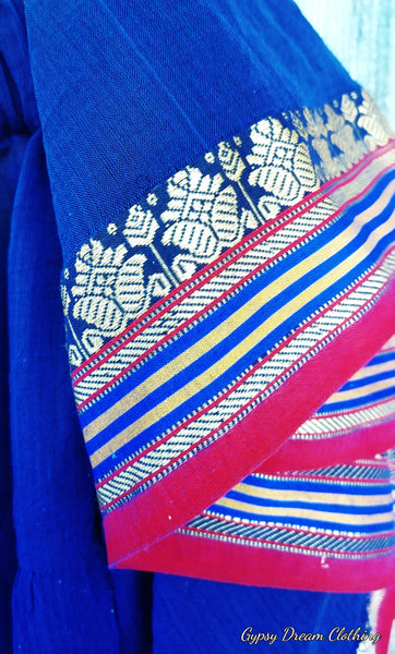 Iridescent Midnight Blue Padma Skirt