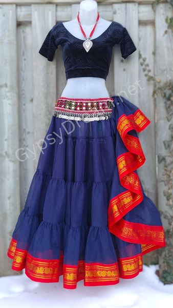 Navy Blue Padma Skirt