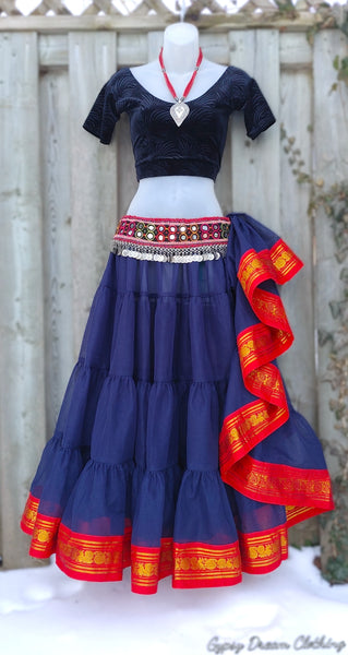 Navy Blue Padma Skirt