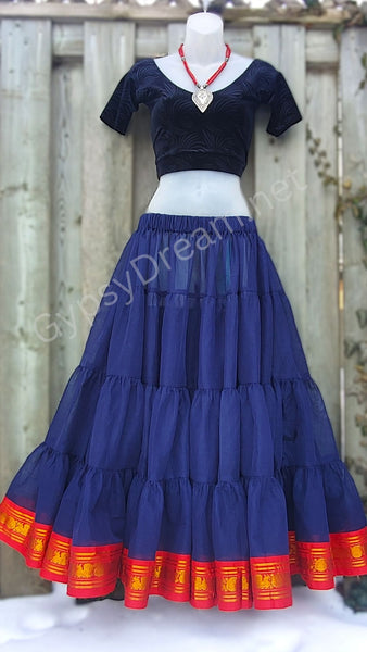 Navy Blue Padma Skirt
