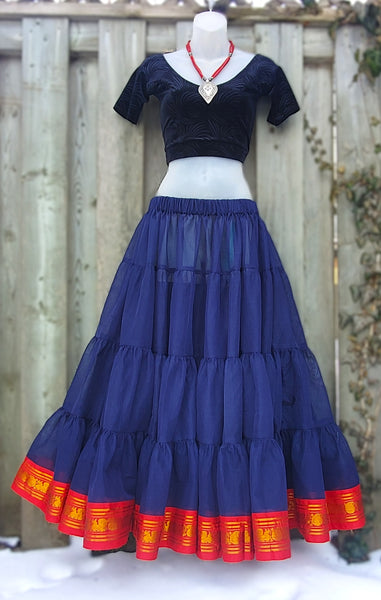 Navy Blue Padma Skirt