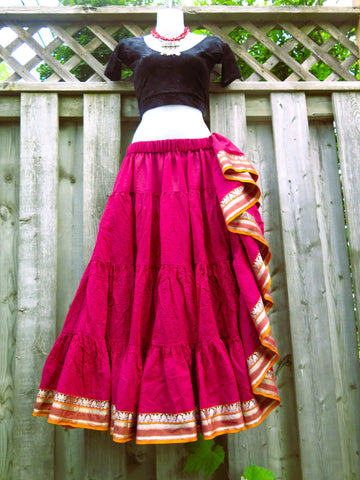 Raspberry Padma Skirt