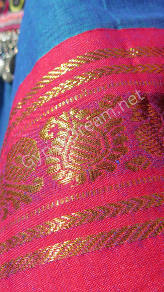 Iridescent Sapphire Blue Padma Skirt