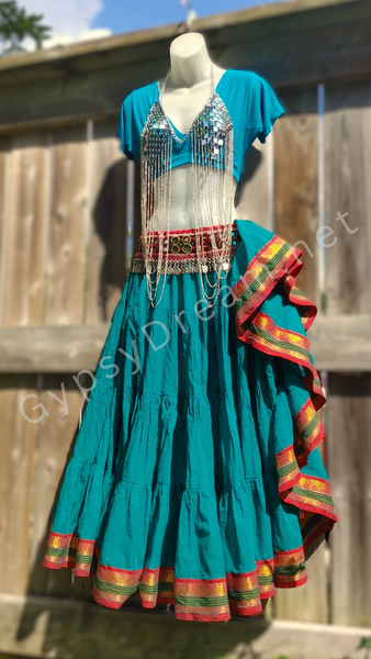 Teal Padma Skirt