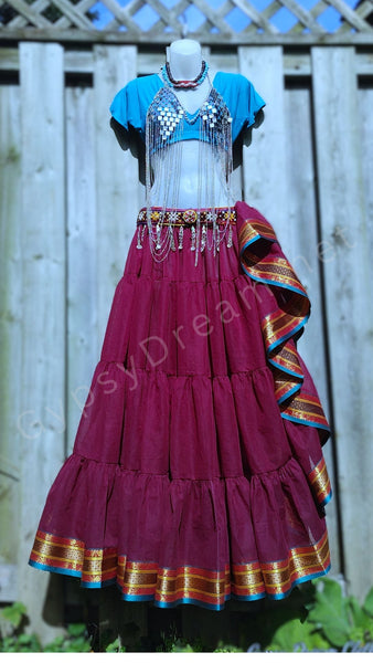 Wine Padma Skirt