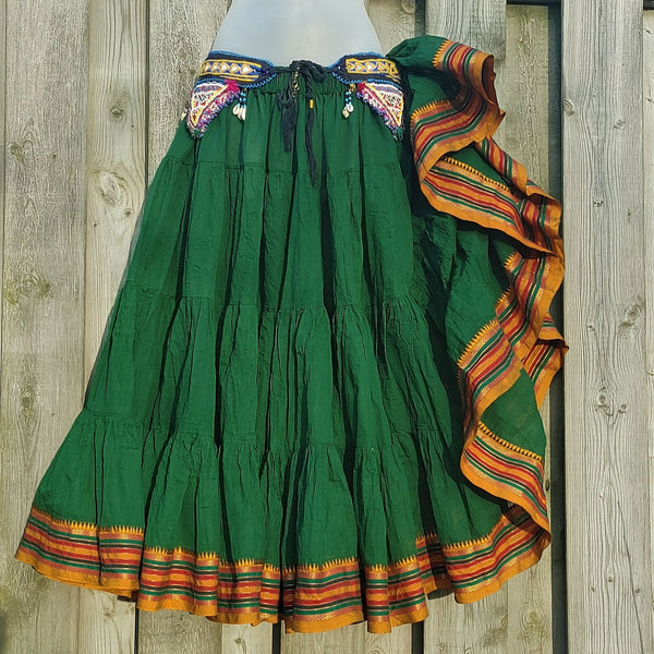Chutney Green Padma Skirt