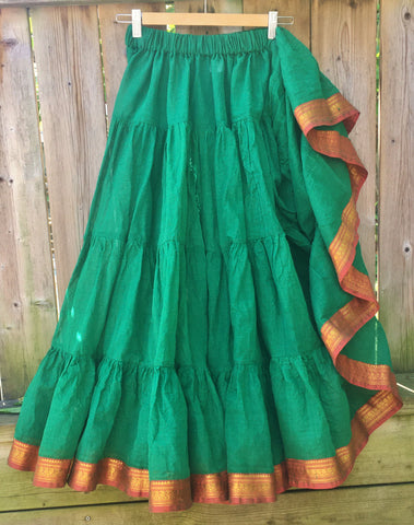 Emerald Green Padma Skirt