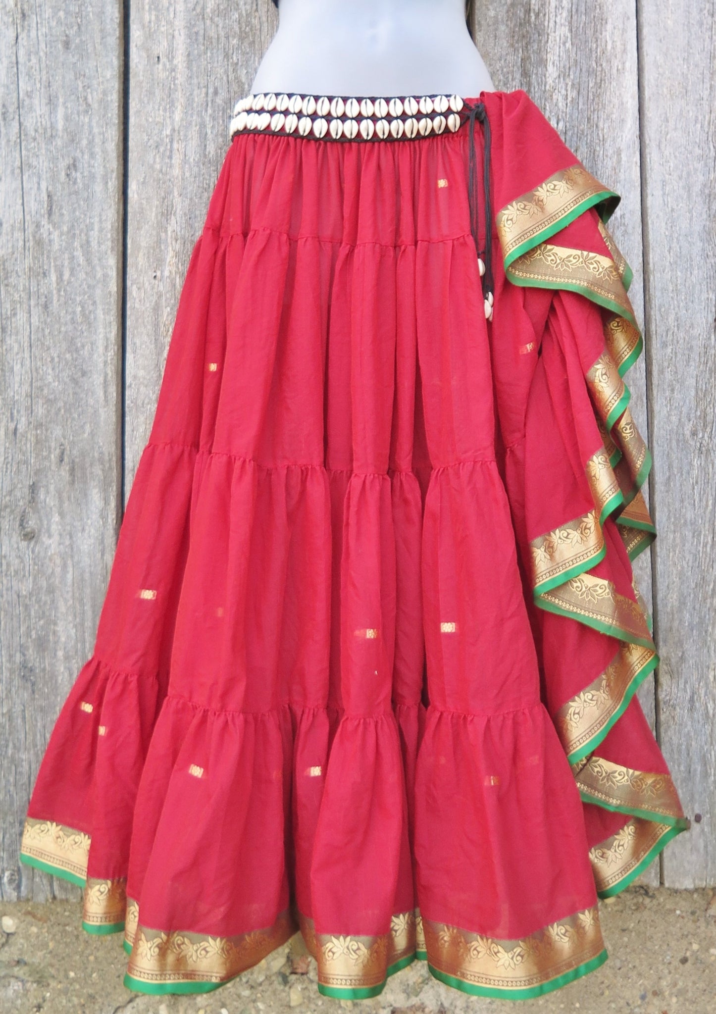 Red “BELLA” Padma Skirt