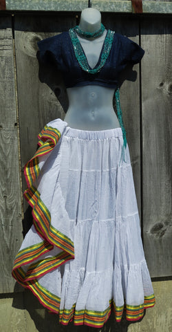 White Padma Skirt